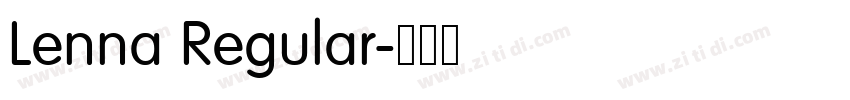 Lenna Regular字体转换 Lenna Regular字体转换